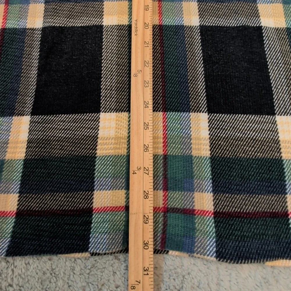 Vintage Chaps Ralph Lauren Soft Knit Polo Men's Medium Multicolor Tartan Plaid